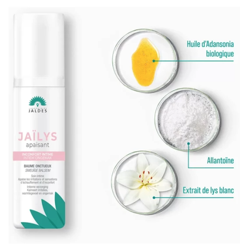 Jaïlys Apaisant Baume Onctueux Inconfort Intime 50 ml