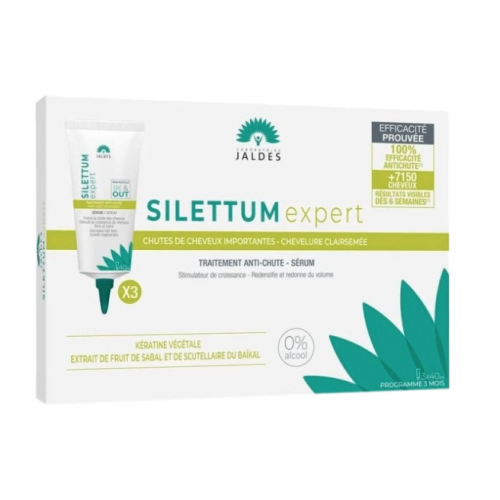 Silettum Expert Sérum Chutes de Cheveux Importantes - Chevelures Clairsemées 3 x 40 ml