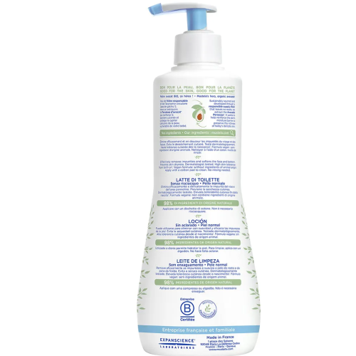 Lait de toilette sans rinçage 500 ml