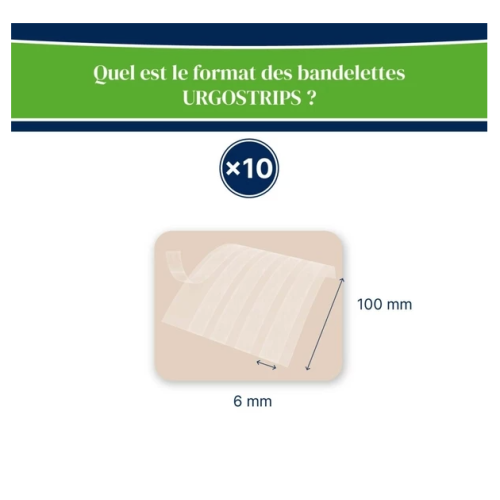 Urgostrips 10 Sutures Adhésives Stériles