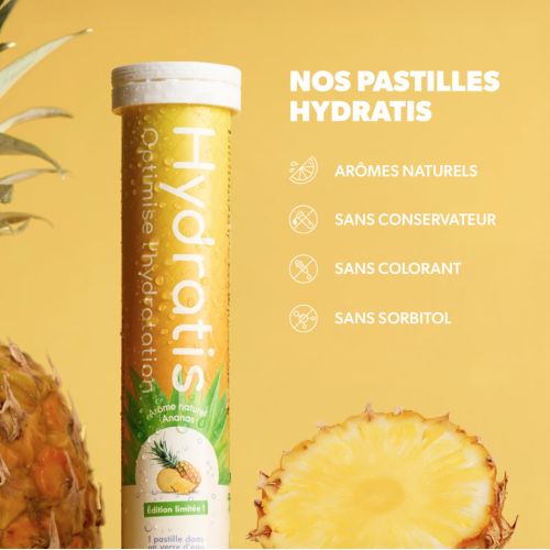 Hydratation Ananas 20 pastilles effervescentes