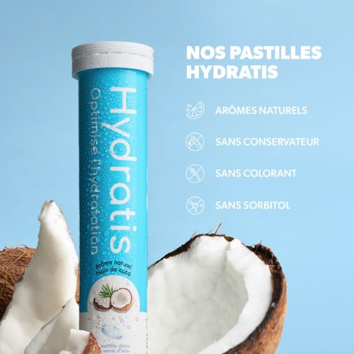 Solution d'Hydratation Noix de Coco 20 Pastilles Effervescentes