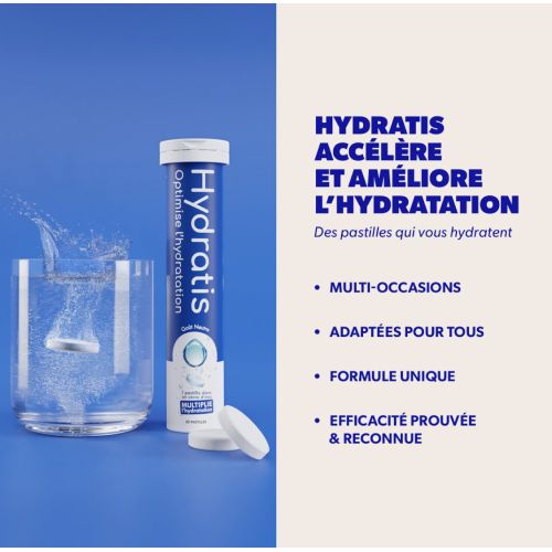 Solution d'Hydratation Citronnelle Gingembre 20 Pastilles Effervescentes