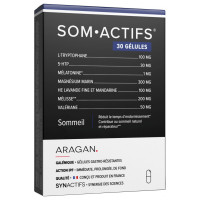 SynActifs SomActifs 30 Gélules - Sommeil Réparateur Naturel