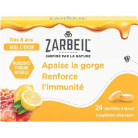 Zarbeil Gorges Immunité 24 pastilles Apaisant et Défenses Immunitaires