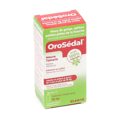 Orosédal collutoire Mauve Tamarin spray 20 ml