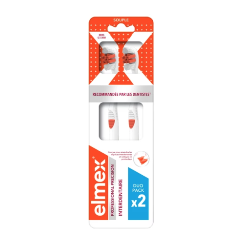 Brosse à Dents Professional Précision Interdentaire Souple 2 Brosses à dents