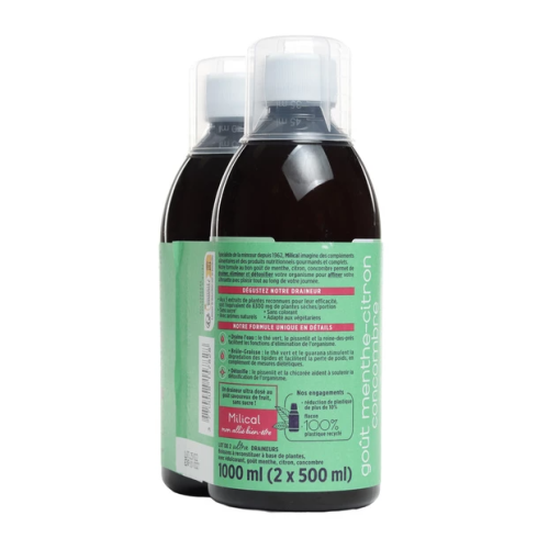 Ultra Draineur Minceur Menthe-Citron-Concombre 2 x 500 ml