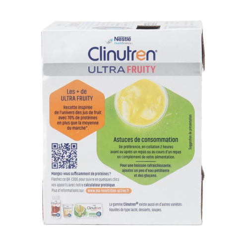 Clinutren Ultra Fruity Pomme 4 x 200 ml