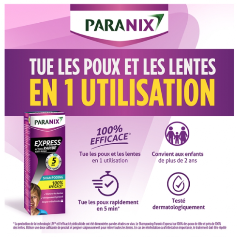 Express Action Rapide 5 minutes Shampooing Anti-Poux 200 ml