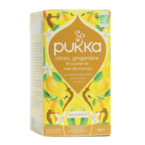 Infusion Citron, Gingembre et Miel de Manuka 20 sachets