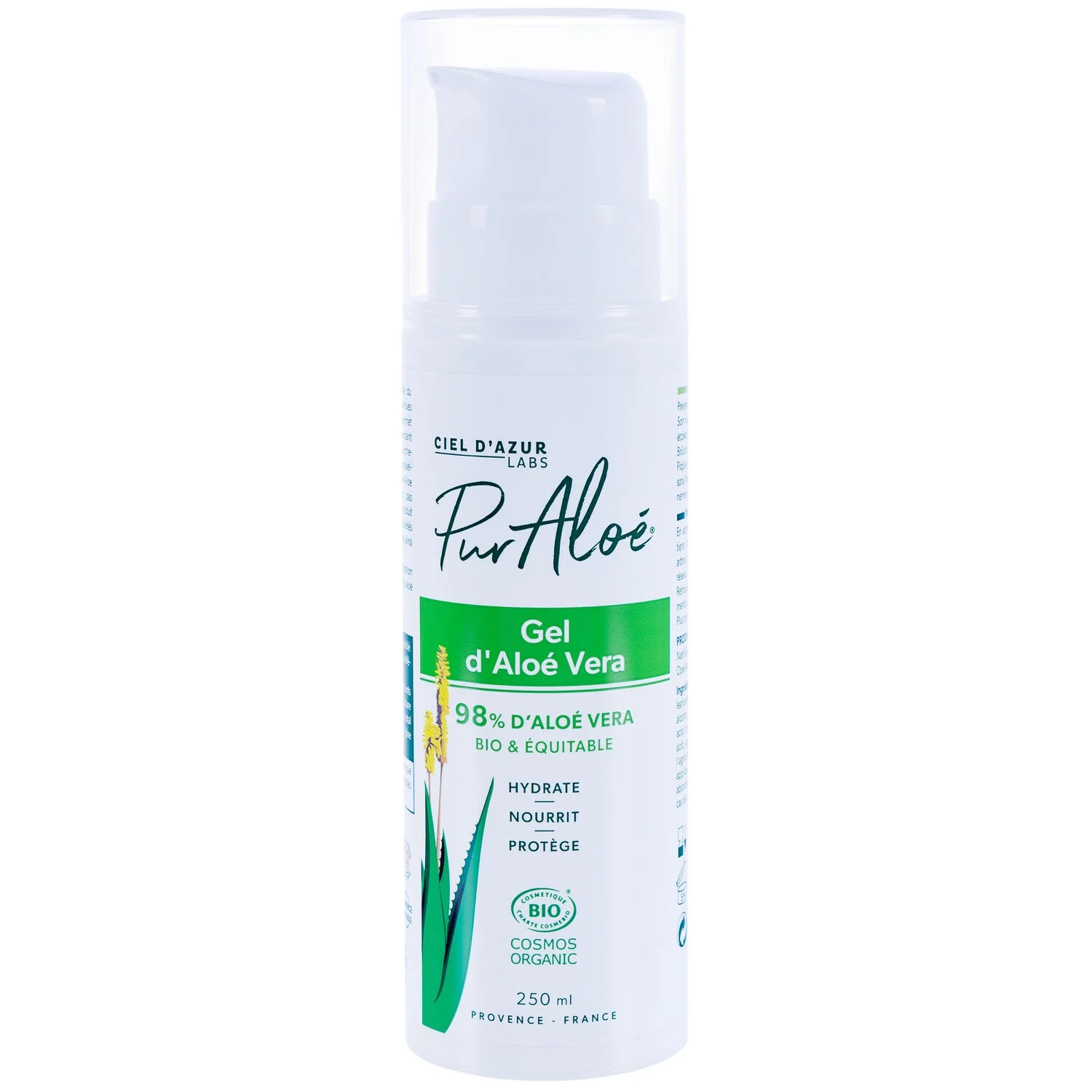 Pur Alo Gel Alo Vera 250ml - Hydrate et Rgnre la Peau