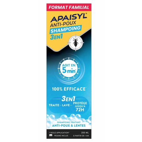 Anti-Poux Shampooing 3en1 200 ml