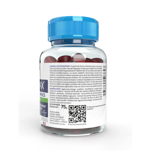 Arkorelax Gummies Sommeil sans sucre 30 gummies