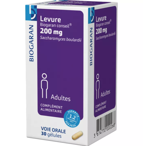 Levure 200 mg Adultes 30 Gélules