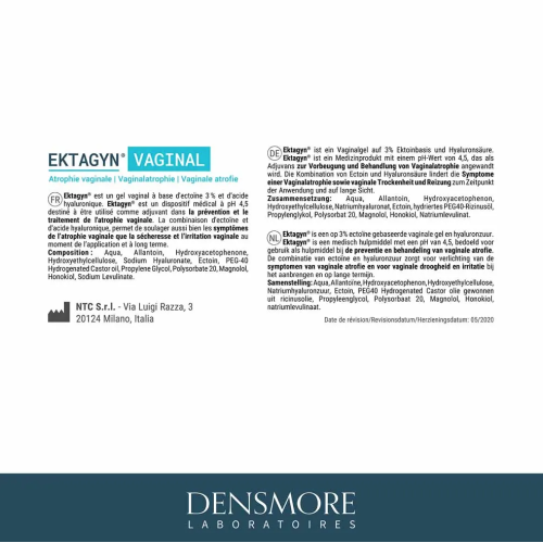 Ektagyn Atrophie Vaginale Gel 30 ml