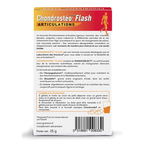 Chondrostéo Flash 40 Gélules