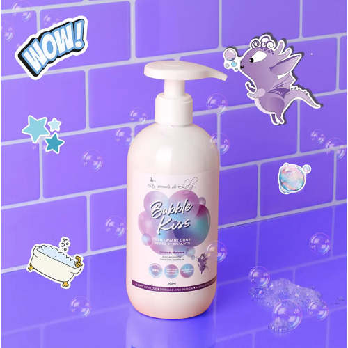 Bubble Kiss Soin Lavant Doux Bébés et Enfants 400 ml