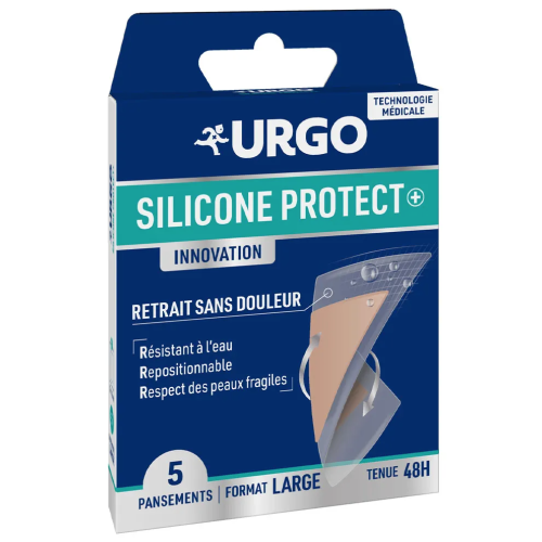 Silicone Protect+ Pansements Format Large 5 pansements