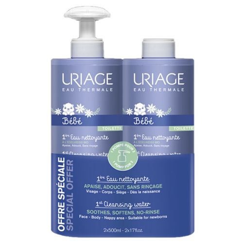 Bébé 1ère Eau Nettoyante 2 x 500 ml