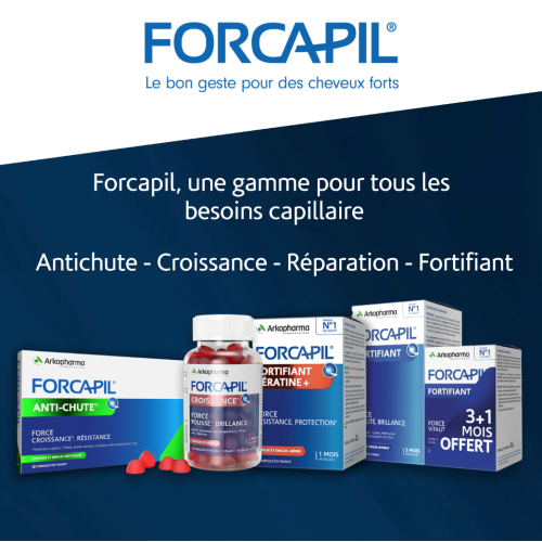 Forcapil cheveux et ongles 60 gélules