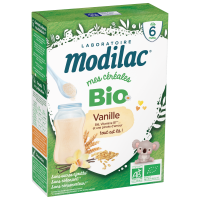 Modilac Céréales Bio Vanille 250g - Développement Bébé dès 6 mois