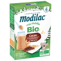 MODILAC Céréales Bio 6 Mois Cacao 250g - Énergie et Vitamines