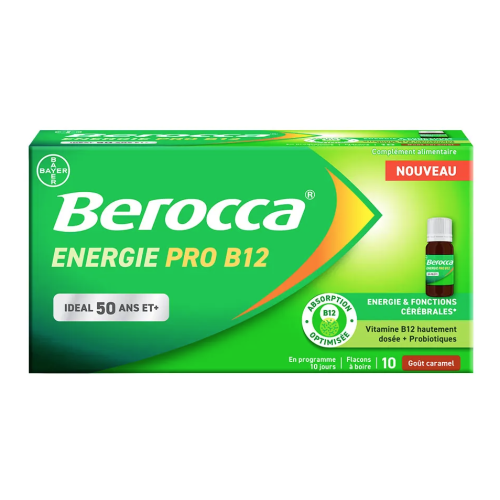 Berocca Energie Pro B12 50 ans et plus 10 x 10 ml