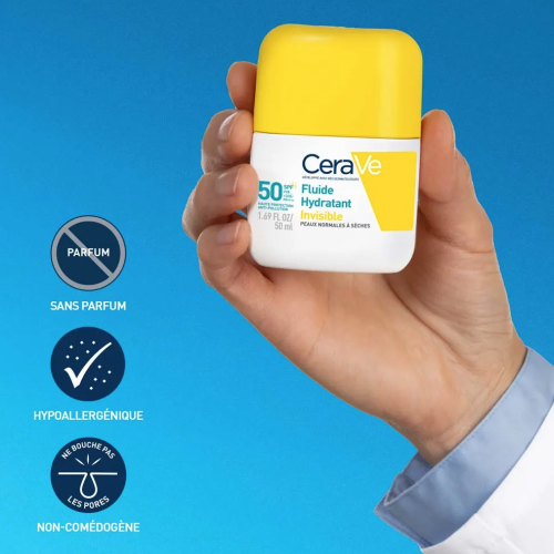 Fluide Hydratant Invisible SPF50 50 ml