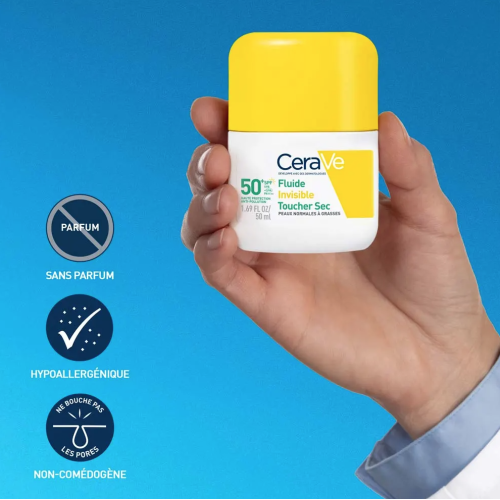 Fluide Invisible Toucher Sec SPF50+ 50 ml