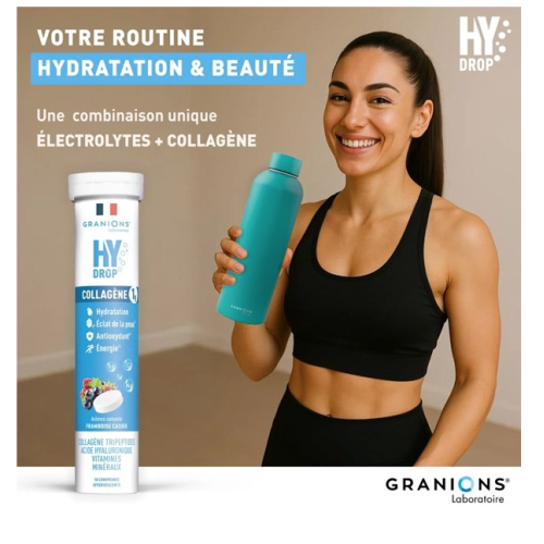 HyDrop Collagène 1 g 18 Comprimés Effervescents
