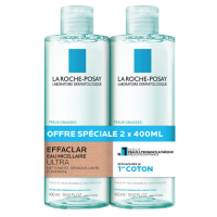Effaclar Eau Micellaire Ultra Peaux Grasses 2 x 400 ml