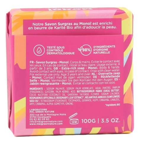 Savon Surgras Monoï 100 g Edition Limitée