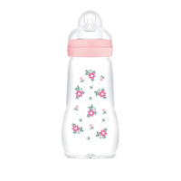 MAM Biberon Verre Rose 260ml - Apaisement Instantané