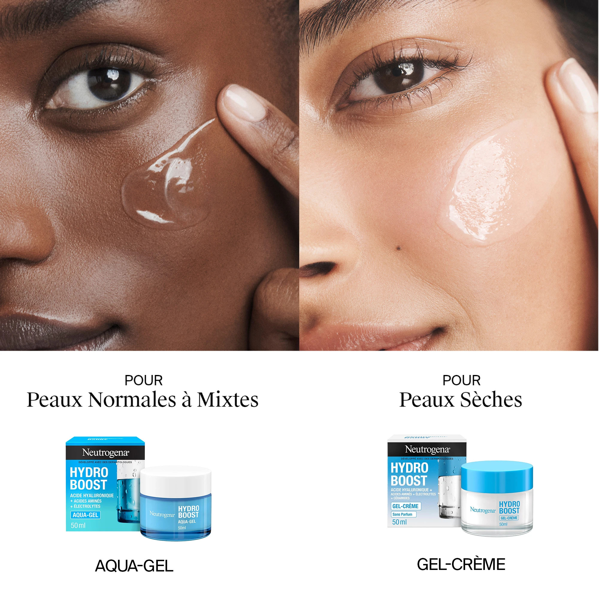 Neutrogena HB Gel-Crème : Hydratation 6x + 72h - Peau Sèche & Sensible