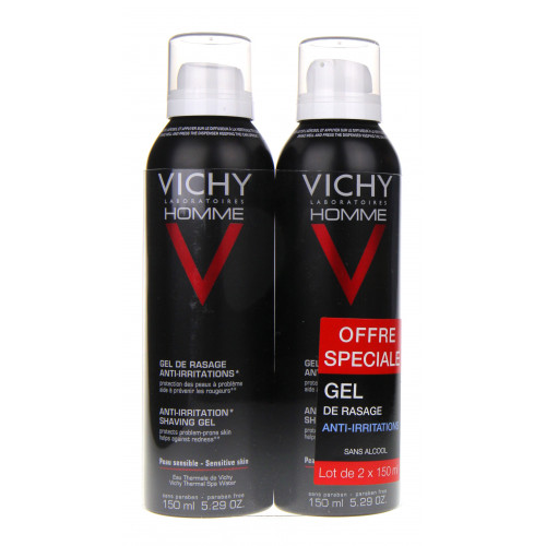 VICHY HOMME - Gel de Rasage Anti-irritations - Lot de 2-4451