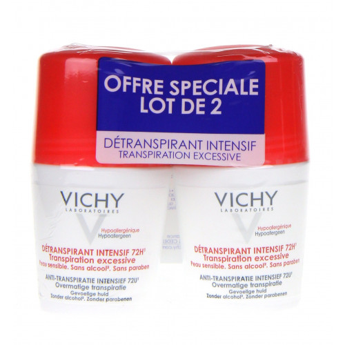 VICHY Détranspirant intensif bille 72h 2 x 50 ml-4452