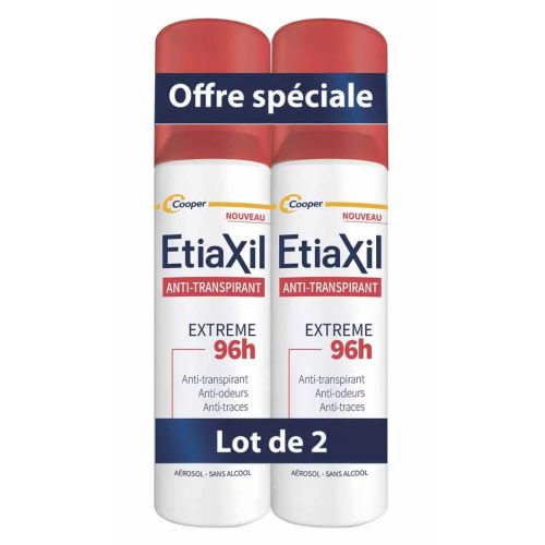 Anti-Transpirant Extrême 96h Sprays 2 x 150 ml
