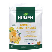 Gommes HUMER Citron : Apaisement gorge irritée, 100% naturel dès 6 ans