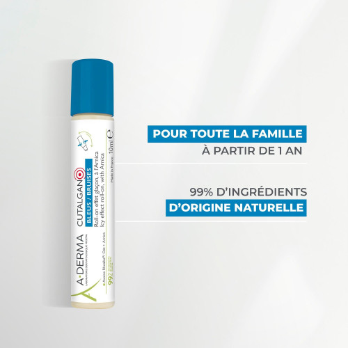 ADERMA Roll-on Bleu : Effet glaçon apaisant pour bleus et irritations