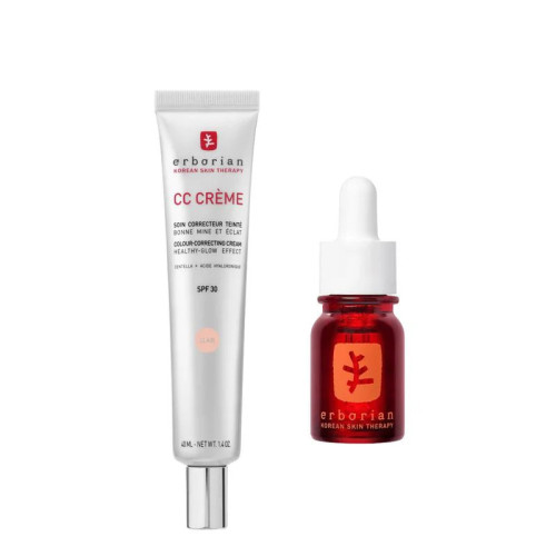 Erborian Kit CC Clair : Hydratation SPF30 + sérum nuit régénérant