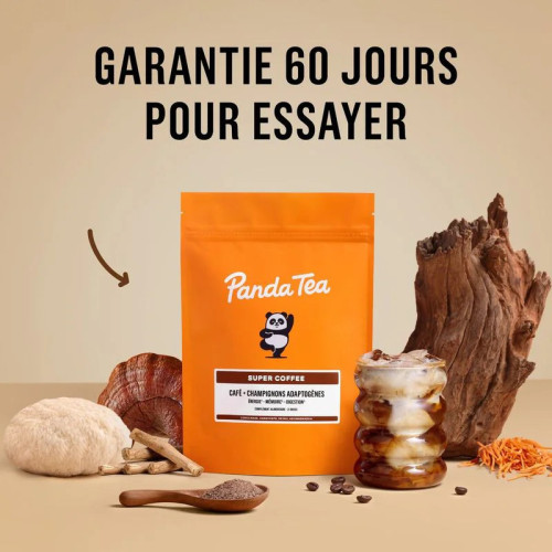 PANDA TEA SuperCafé 21D : Énergie stable & concentration boostée