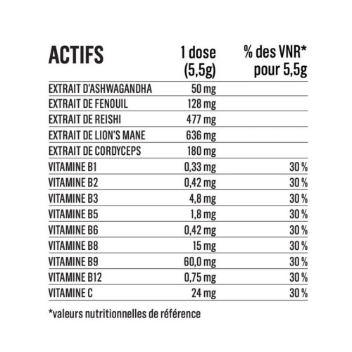 PANDA TEA Super Cacao : Boisson adaptogène sans caféine, 14 sticks