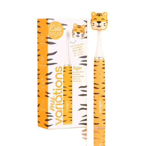 Brosse à dents électrique Kids MYVARIATIONS - Tigre, 35k vibrations