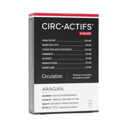 SYNACTIFS CircActifs Gélules - Circulation & Jambes Légères | Aragan