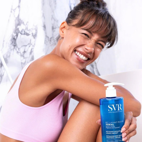 SVR XERIAL Gel Peeling Lavant - Exfoliant Doux pour Peaux Sèches 400ml