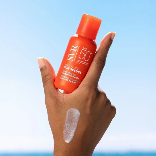 SVR SPF50+ Aqua-Fluide : Protection totale UVA/UVB + lumière visible