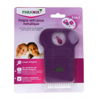 PARANIX Peigne anti poux métallique 3 en 1-4488