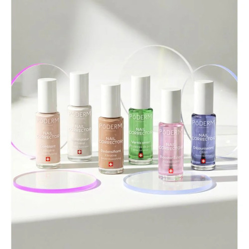 Vernis PODERM Boost Éclat Biopeptides : Ongles brillants & renforcés