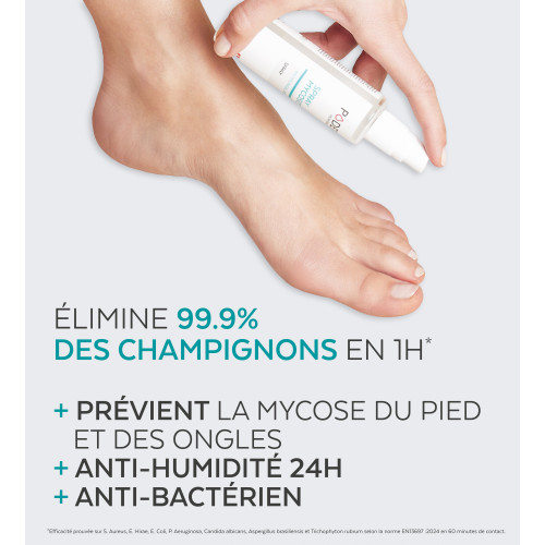 Spray PODERM Mycose Pieds : Élimine 99,9% des champignons en 1h